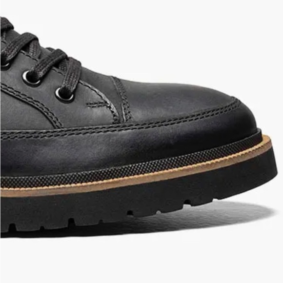 STACY ADAMS NEW Mens Leather Moc Toe Lace Up Ankle Boot - Picture 10 of 13